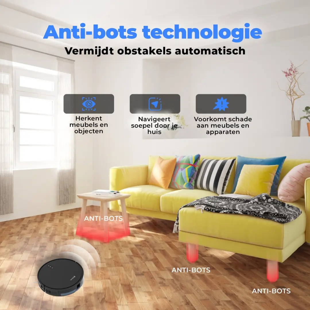 Denver RVC115 Robotstofzuiger - 2700 Airwatts - Zwart
