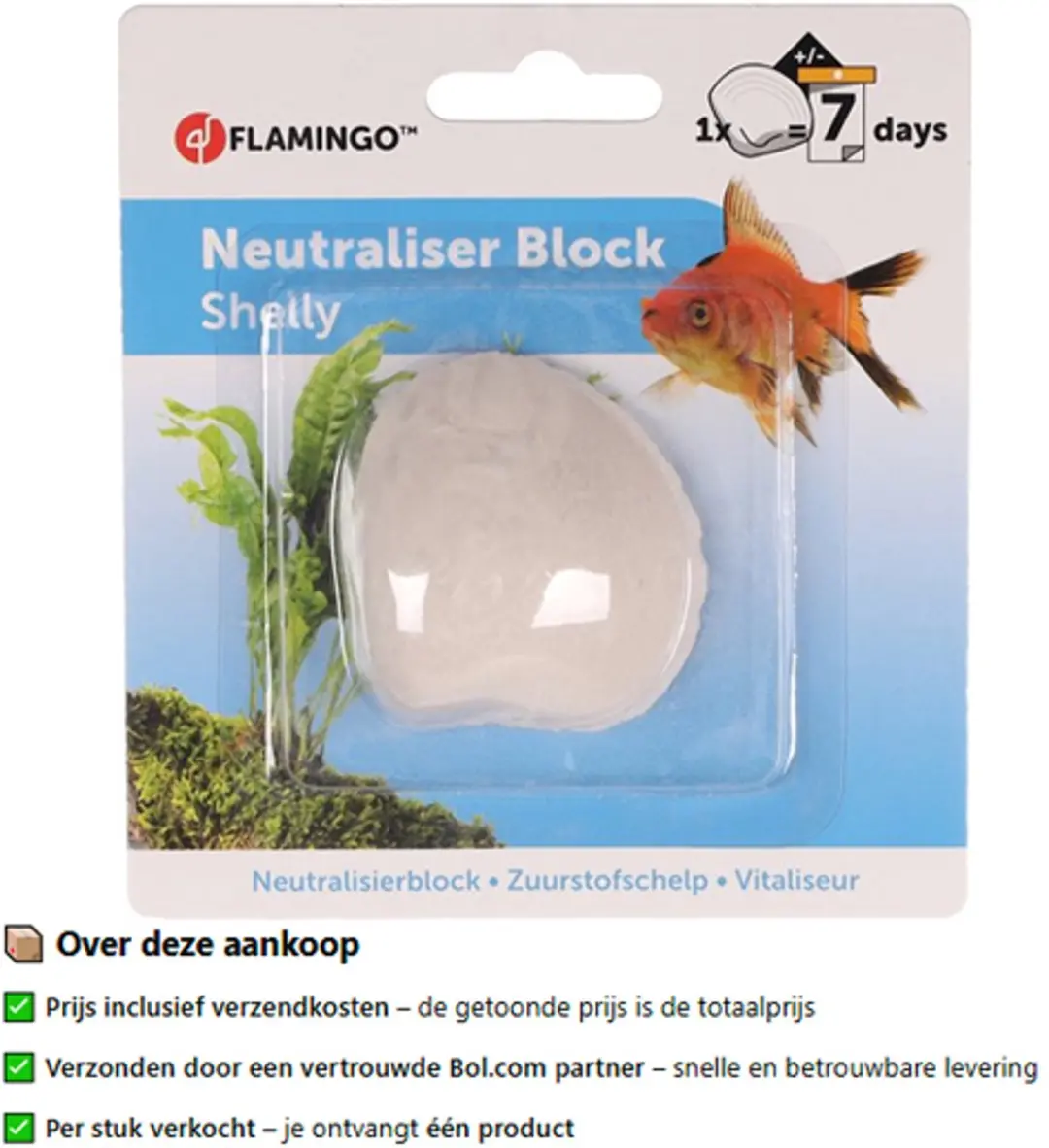 Flamingo Shelly Zuurstofschelp - Wit