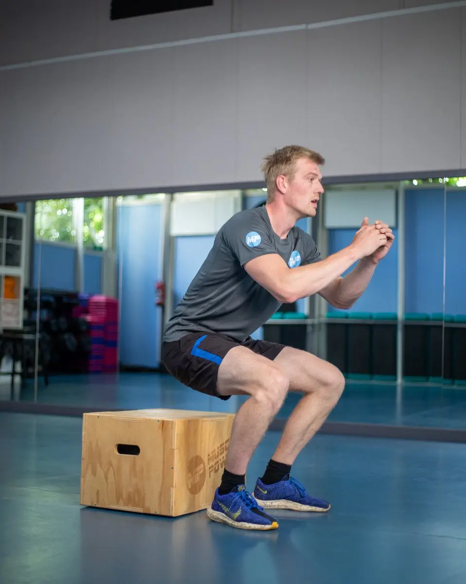 Muscle Power Houten Plyo Box Klein - 43.1x55.8cm - Bruin