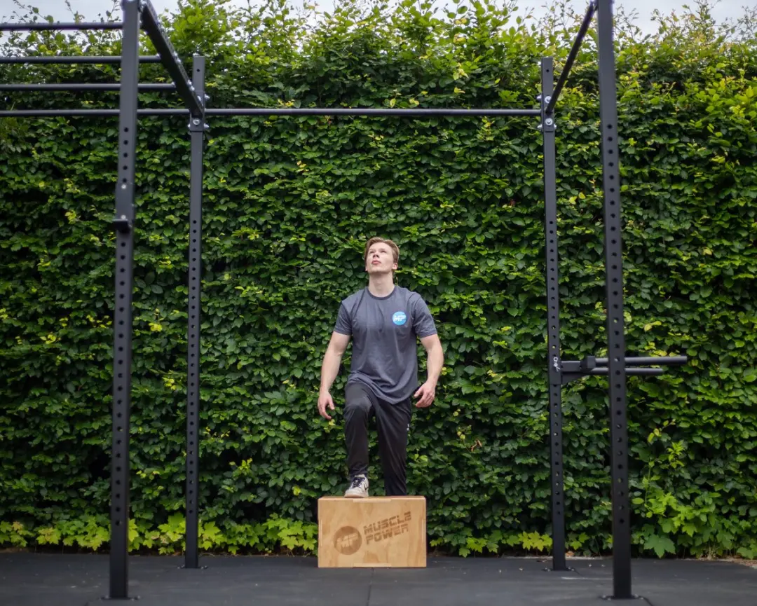 Muscle Power Houten Plyo Box Klein - 43.1x55.8cm - Bruin