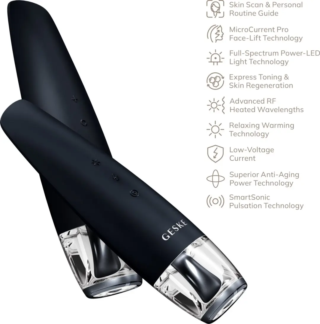 GESKE SmartAppGuided Anti-Aging Gezichtsmassageapparaat GK000039BK01 - Zwart - afbeelding 6 van 6