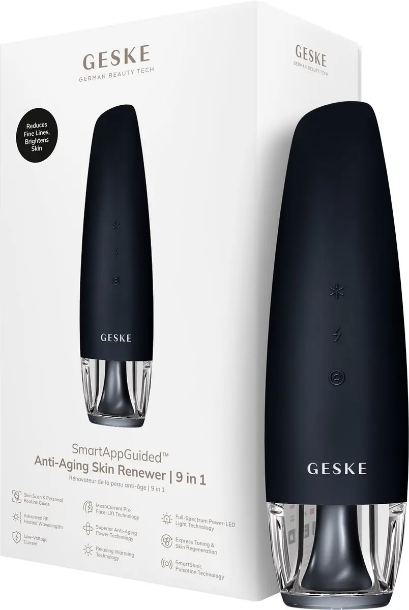 GESKE SmartAppGuided Anti-Aging Gezichtsmassageapparaat GK000039BK01 - Zwart