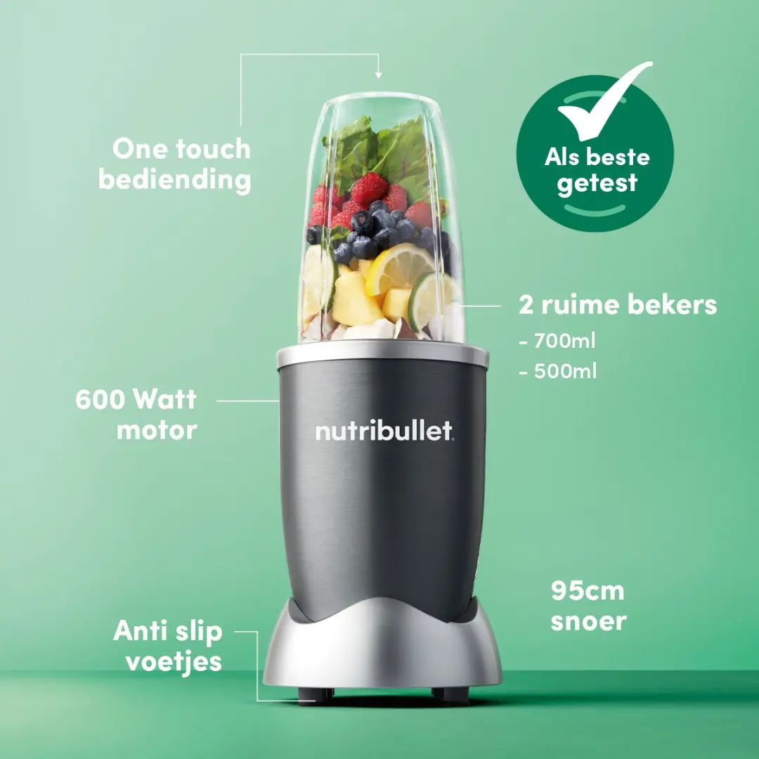 NutriBullet Original Blender 600W - Grijs