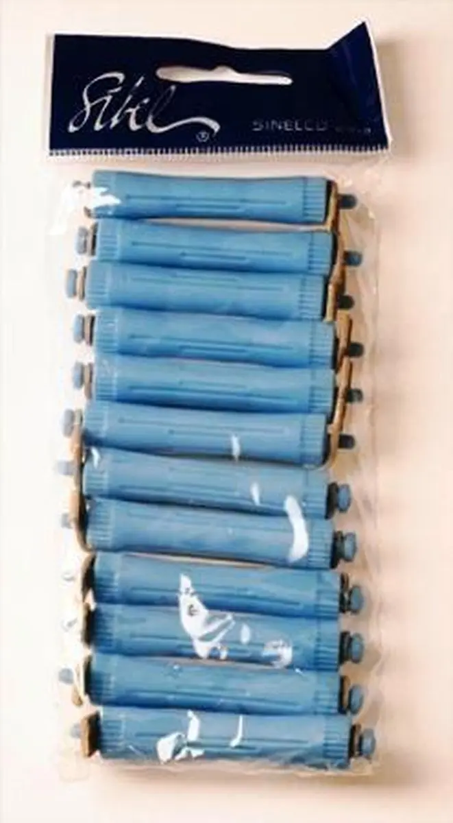 Sibel Permanent Rollers Short 13mm - Blauw - 12 Stuks