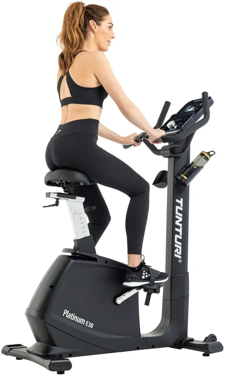 Tunturi Platinum E30 Hometrainer - 48 Weerstandsniveaus - Zwart/Zilver