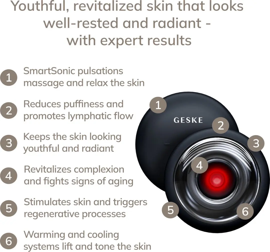 GESKE SmartAppGuided Sonic Massager GK000699BK01 - Black