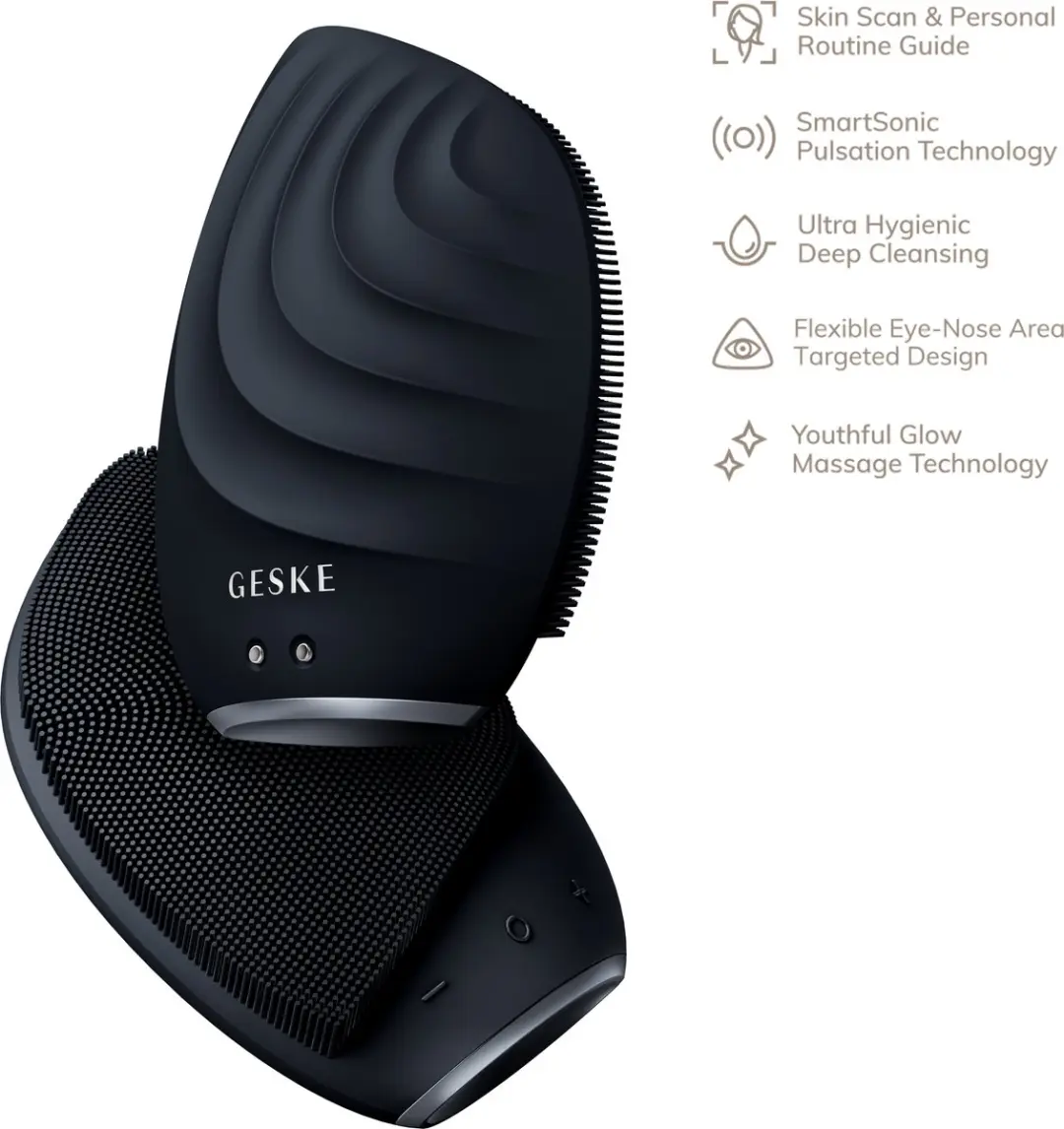 GESKE SmartAppGuided Facial Brush 5-in-1 GK000010BK01 - 14 Snelheden - Zwart