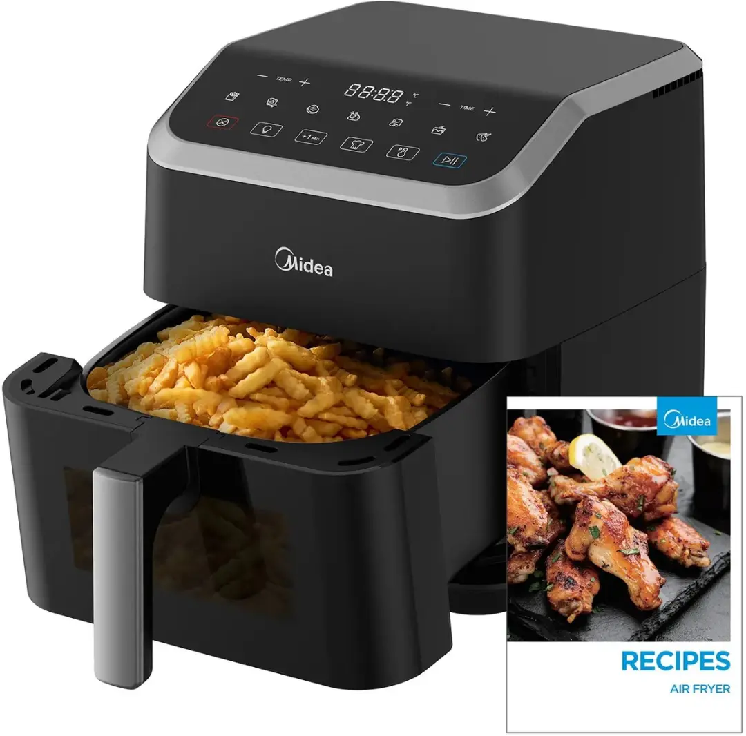 Midea MF-CY55K Airfryer 5L - 1600W - 8 Programma's - Zwart