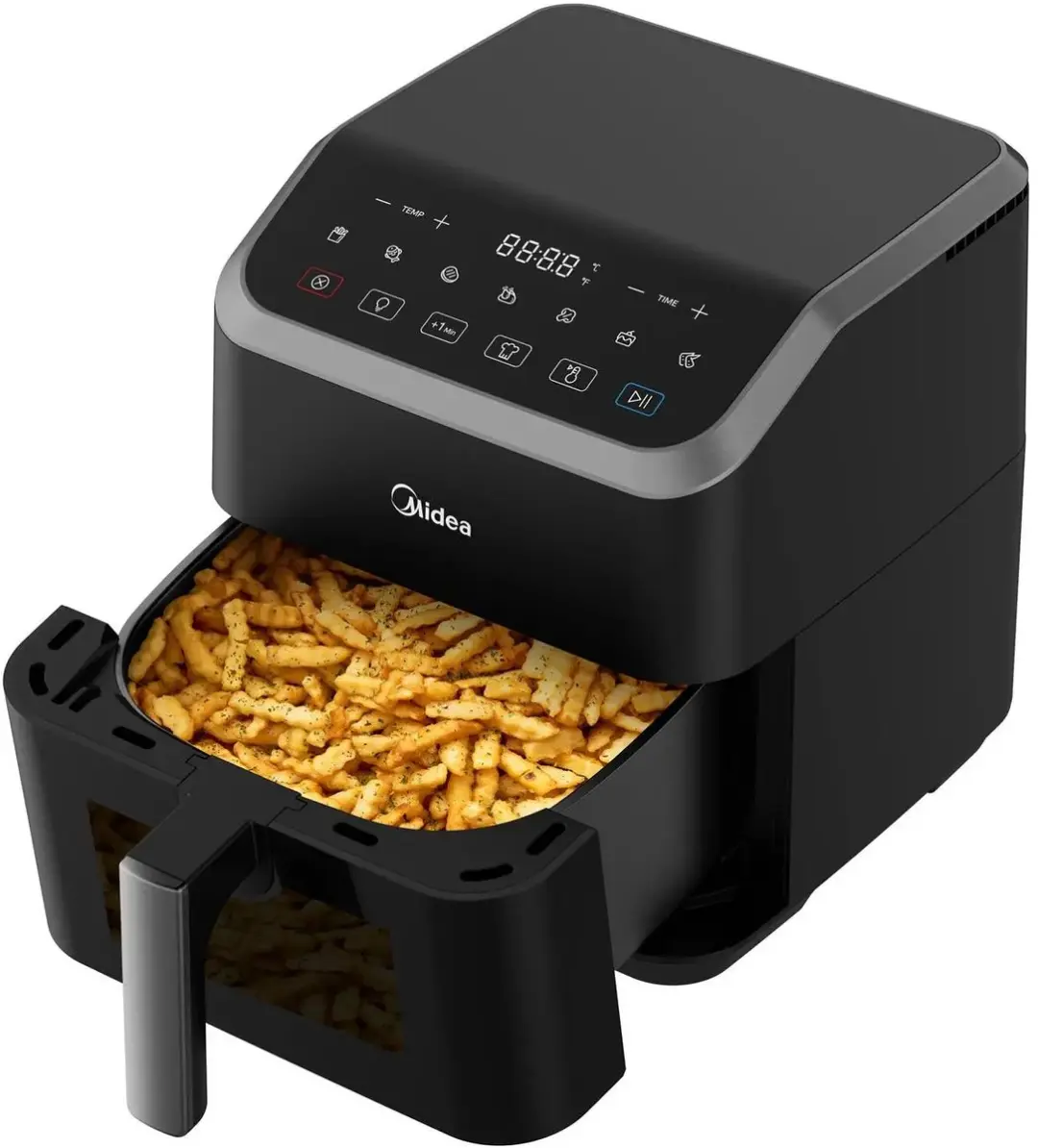 Midea MF-CY55K Airfryer 5L - 1600W - 8 Programma's - Zwart