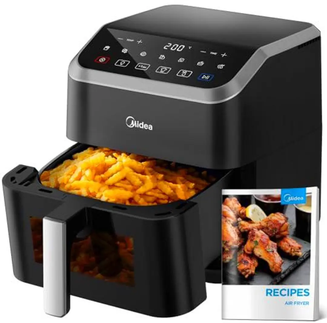 Midea MF-CY55K Airfryer 5L - 1600W - 8 Programma's - Zwart