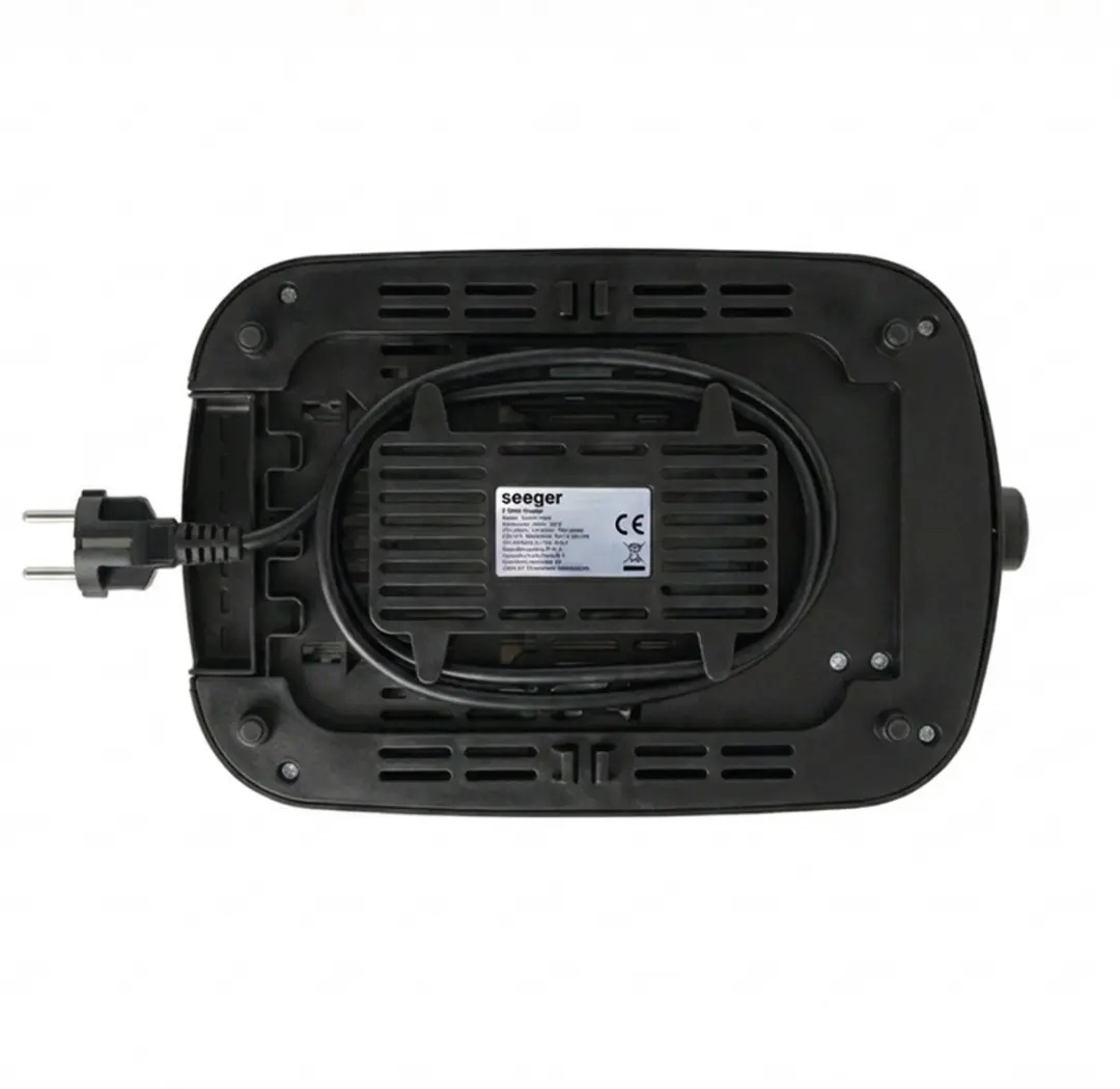 SEEGER SGR150BK Broodrooster 2 Sneden - 780W - Zwart