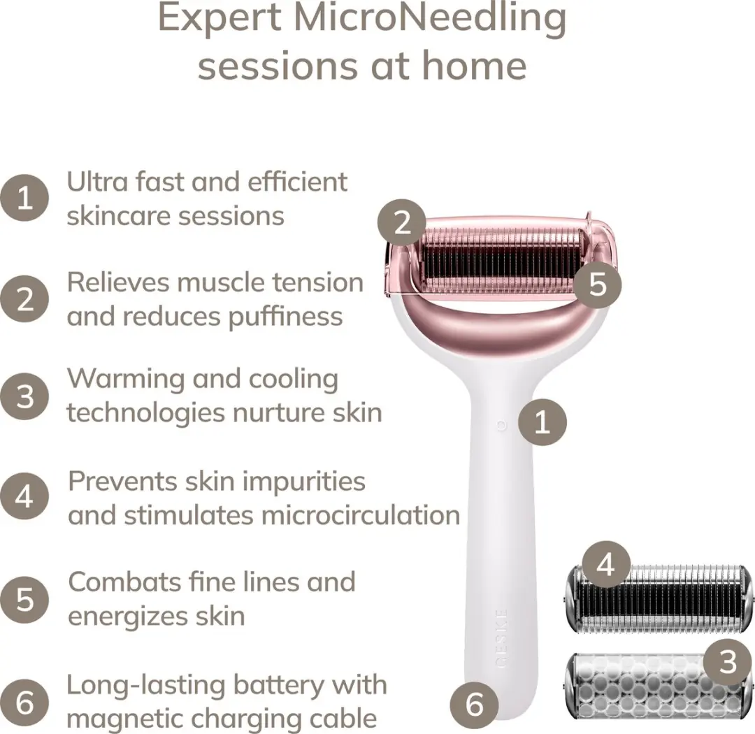 GESKE SmartAppGuided MicroNeedle Roller GK000043SL01 - 8 in 1 - Starlight