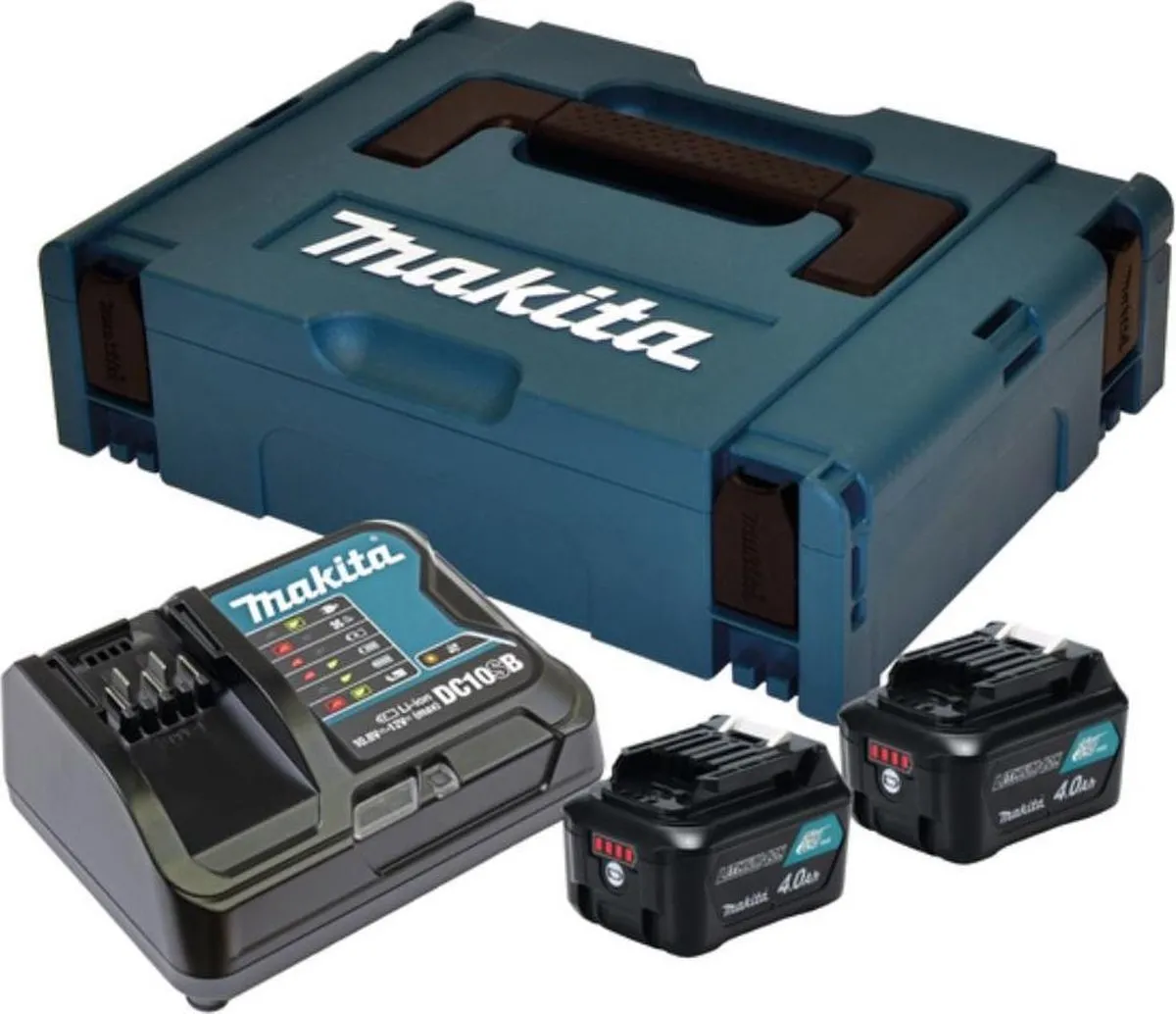 Makita 197641-2 Accu Starterset 12V Max - 2x 4.0Ah + Lader