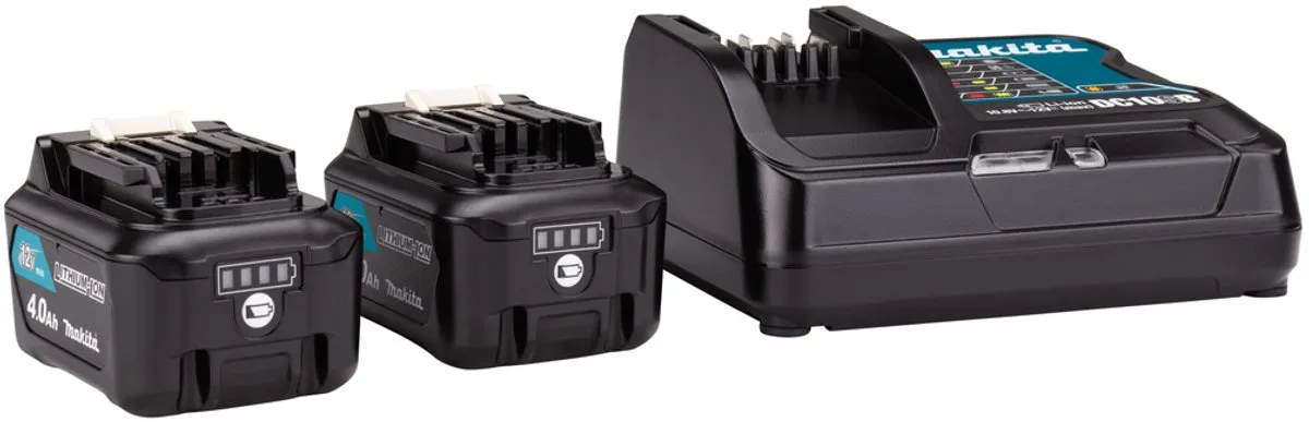 Makita 197641-2 Accu Starterset 12V Max - 2x 4.0Ah + Lader