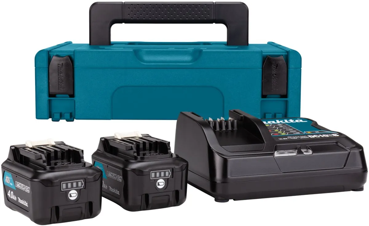 Makita 197641-2 Accu Starterset 12V Max - 2x 4.0Ah + Lader - afbeelding 6 van 6