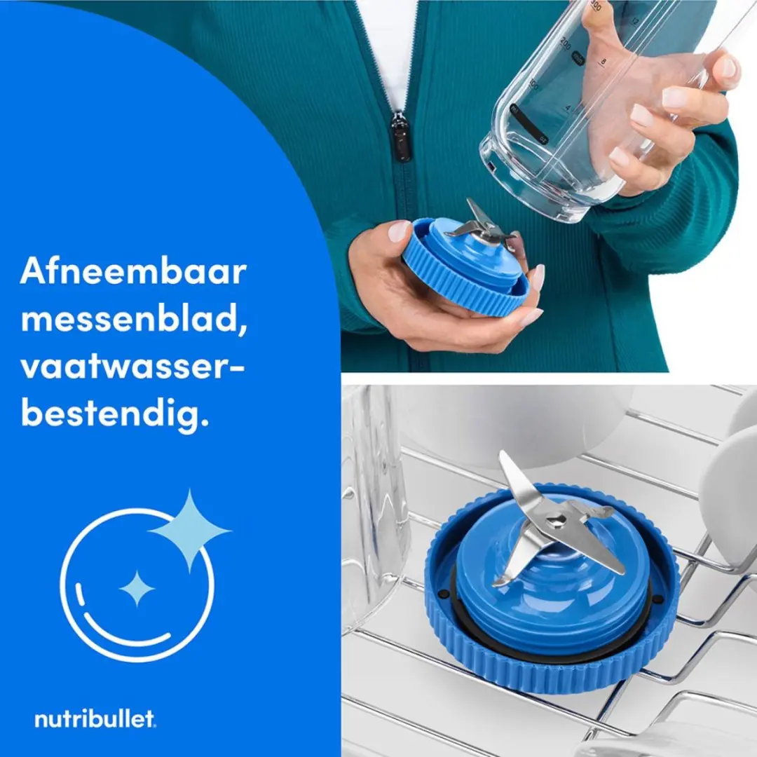NutriBullet FLEX Draagbare Blender 590ml - Blauw