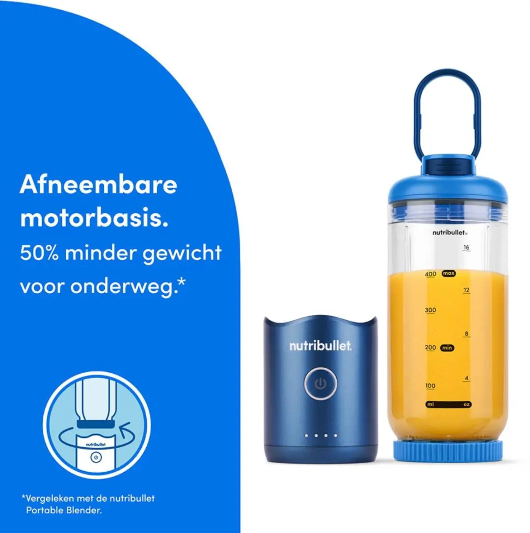 NutriBullet FLEX Draagbare Blender 590ml - Blauw
