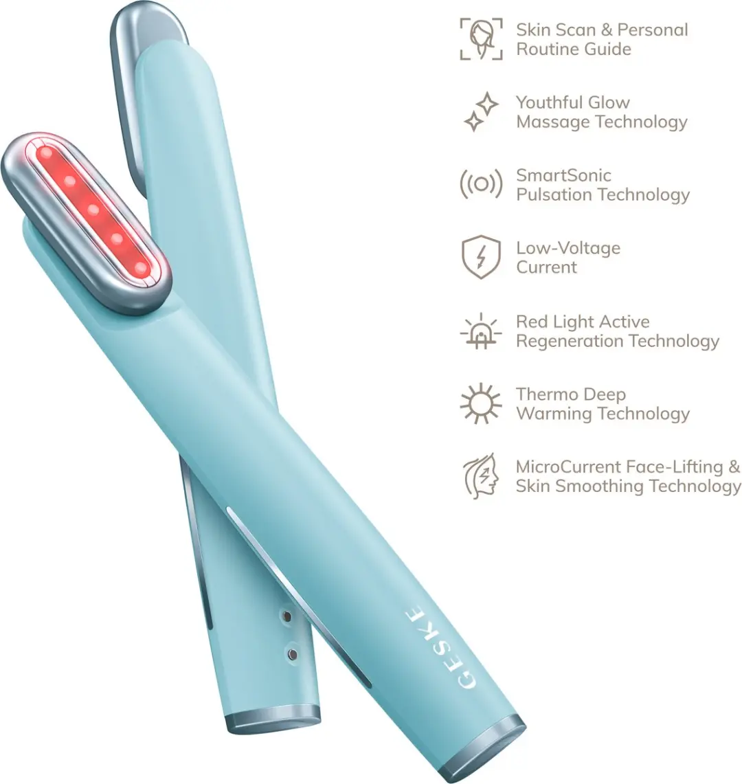 GESKE Skin Firming Wand GK000068TQ01 - 7-in-1 MicroCurrent Tool - Turquoise