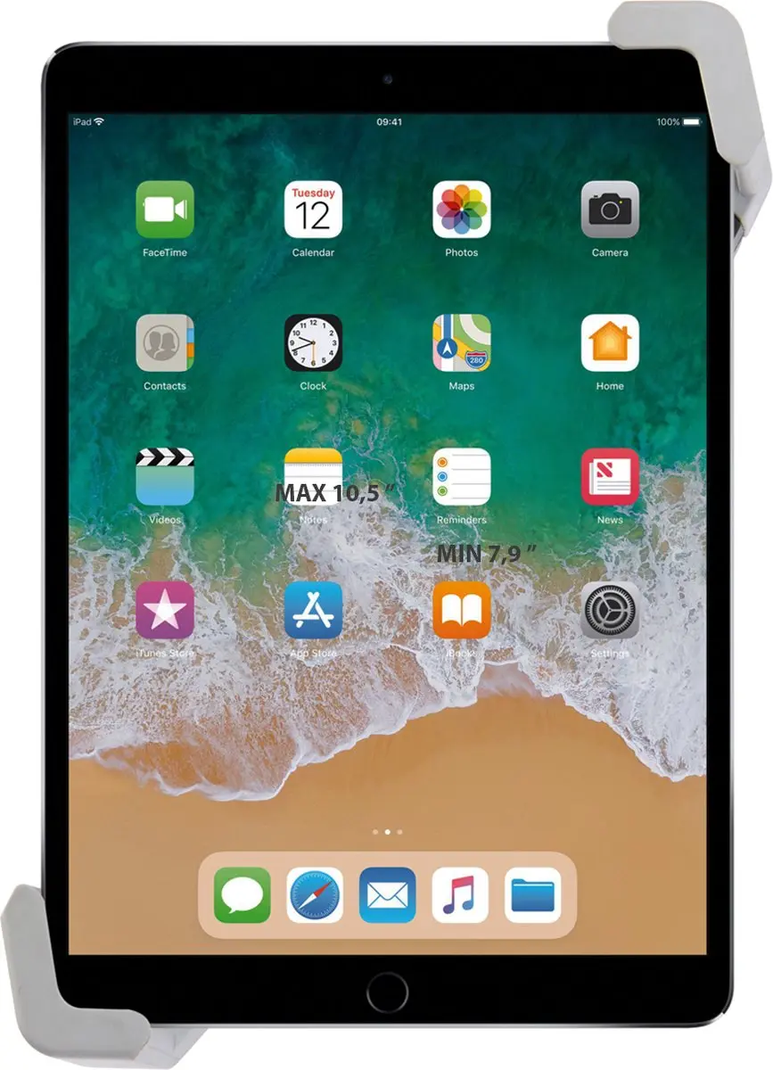 VirtuFit Tabletstandaard voor Krachtstation - Grijs/Zwart