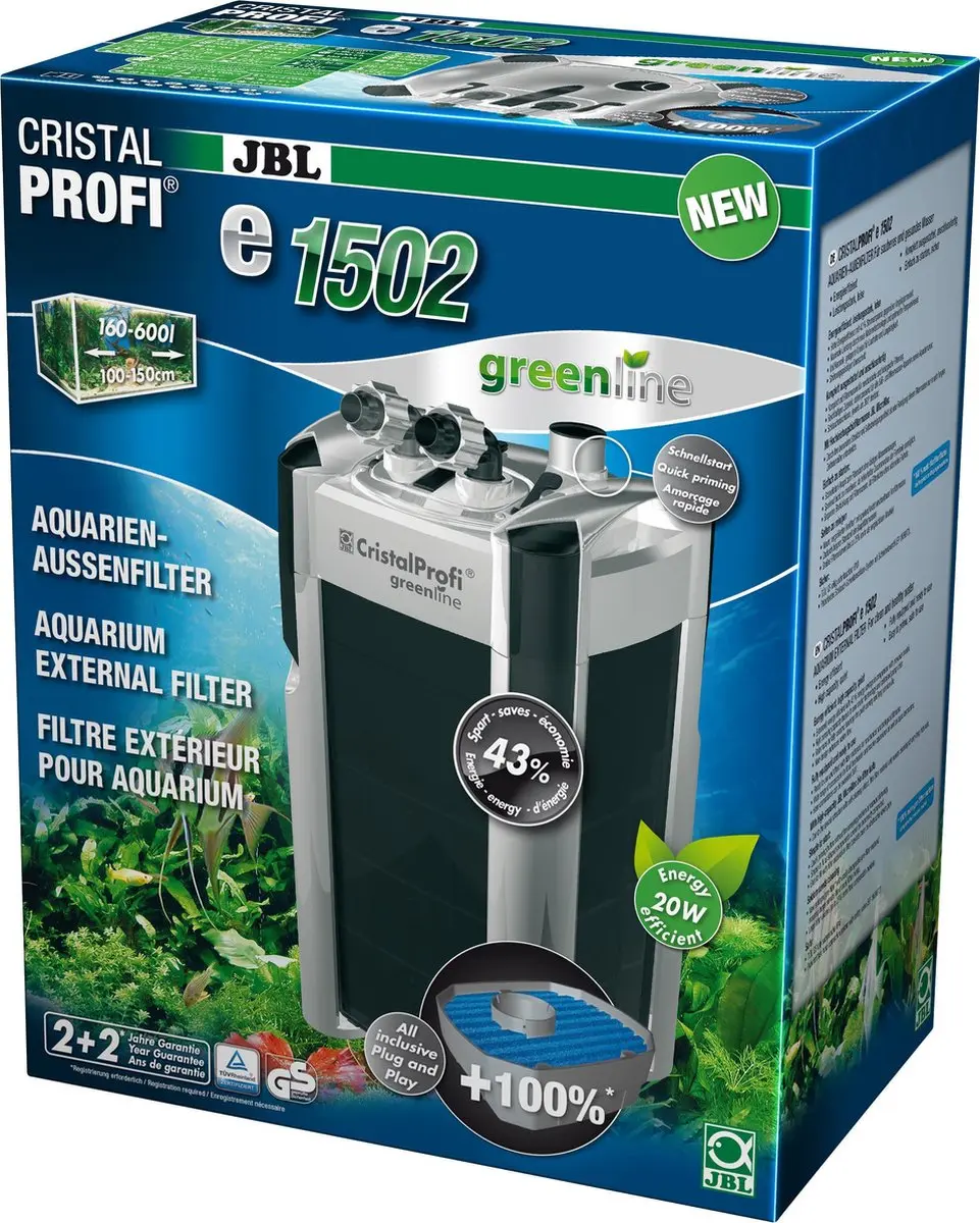 JBL CristalProfi E1502 Aquariumfilter 1400L/u