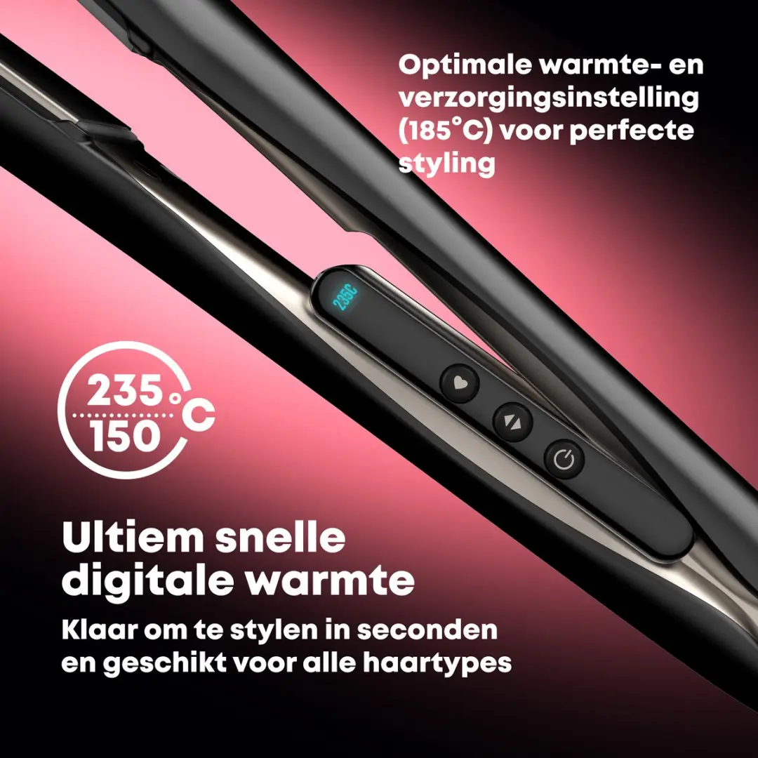 Revamp Luxe Stijltang ST3000 - 45mm - 130-235°C - Ionentechnologie - Zwart