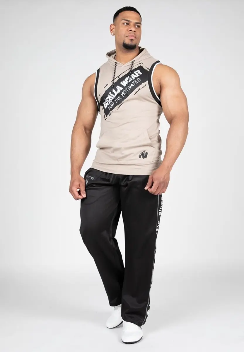 Gorilla Wear Loretto Hooded Tank Top 3XL - Beige