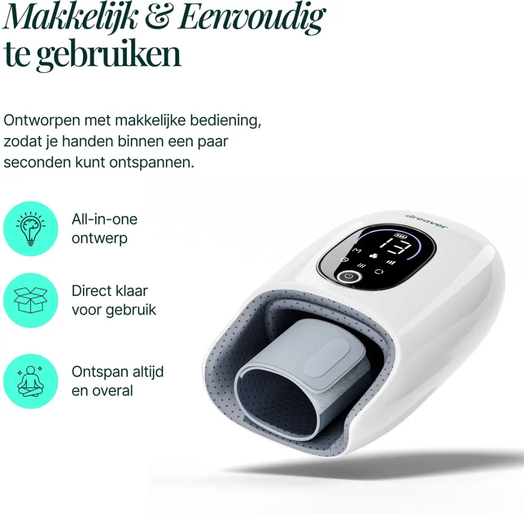 Dreaver Hand Massager Pro - Wit