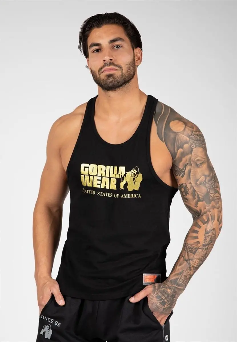 Gorilla Wear Classic Tanktop - Goud M - afbeelding 6 van 6