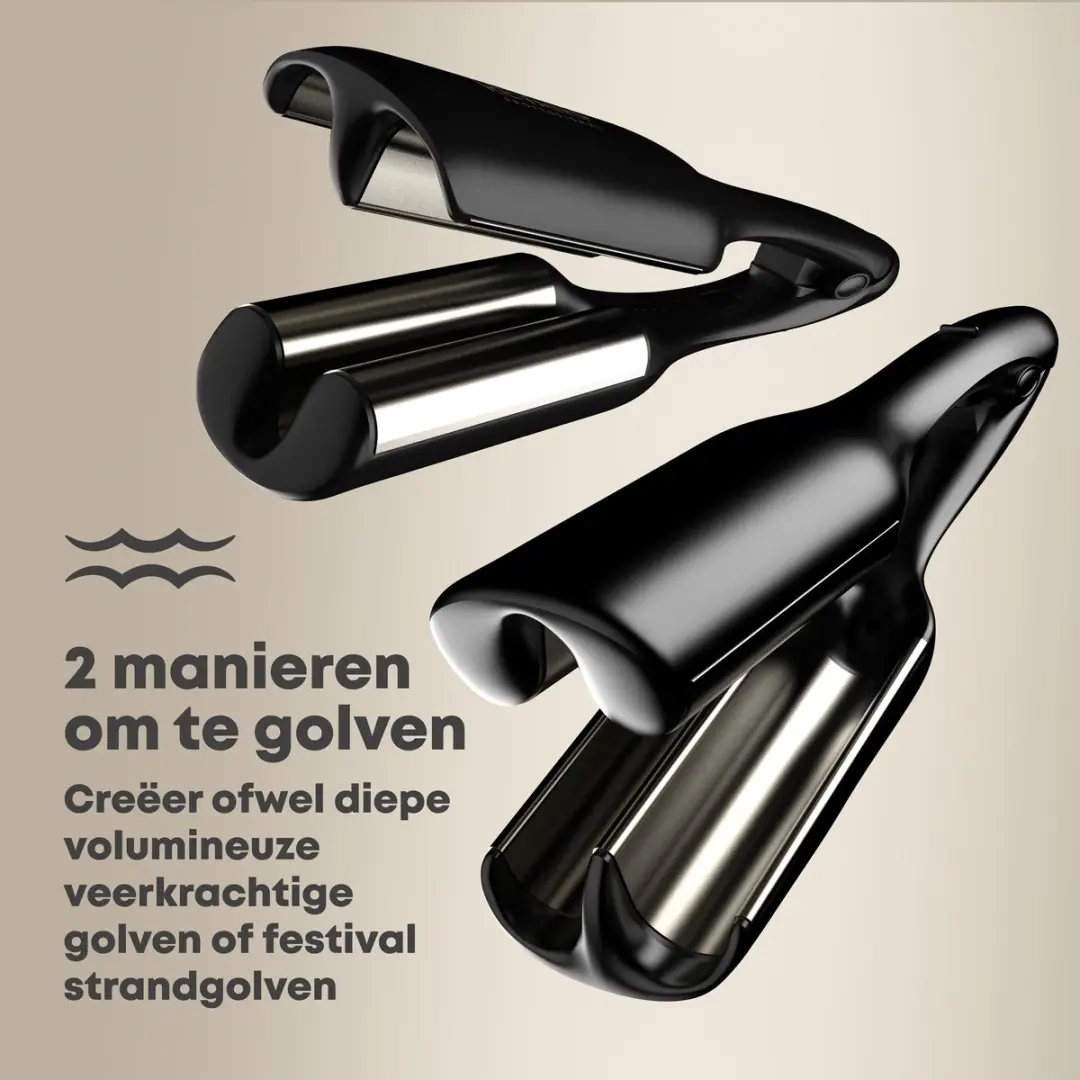 Revamp Progloss WV3000 Wafeltang - 2-3cm - Zwart