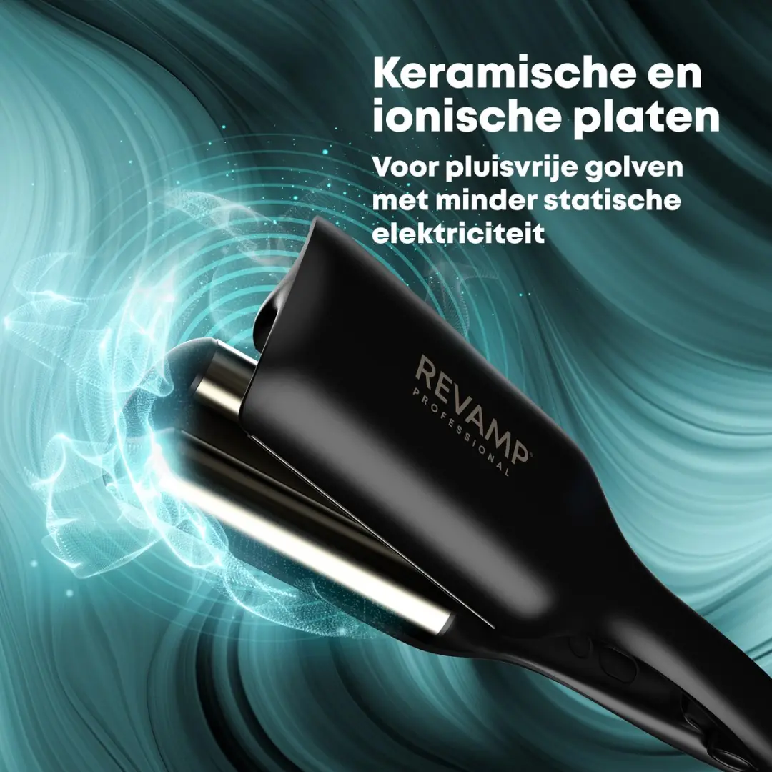 Revamp Progloss WV3000 Wafeltang - 2-3cm - Zwart