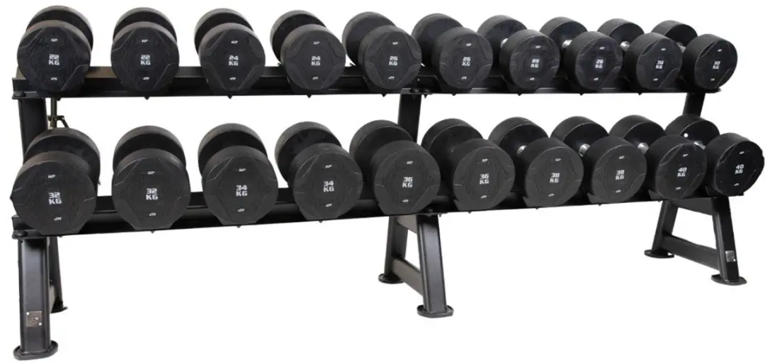 Muscle Power Ronde Dumbbell 10 kg - Zwart