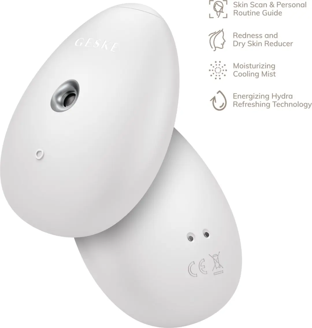 GESKE SmartAppGuided Facial Hydration Refresher GK000057WH01 - Gezichtsreiniger - 1 Snelheid - Wit