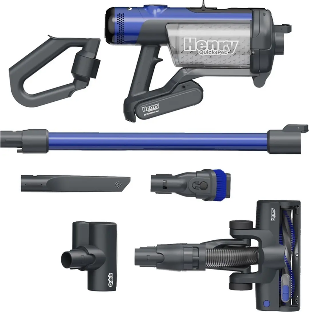 Numatic Henry Quick Pet HEN100B Draadloze Stofzuiger - Blauw - afbeelding 6 van 6