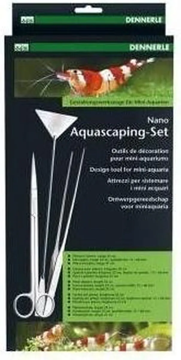 Dennerle Nano Aquascaping Set Gereedschap - RVS