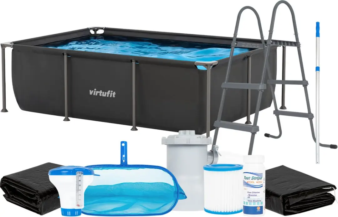 VirtuFit Rechthoekig Zwembad VF13076 Compleet Pakket