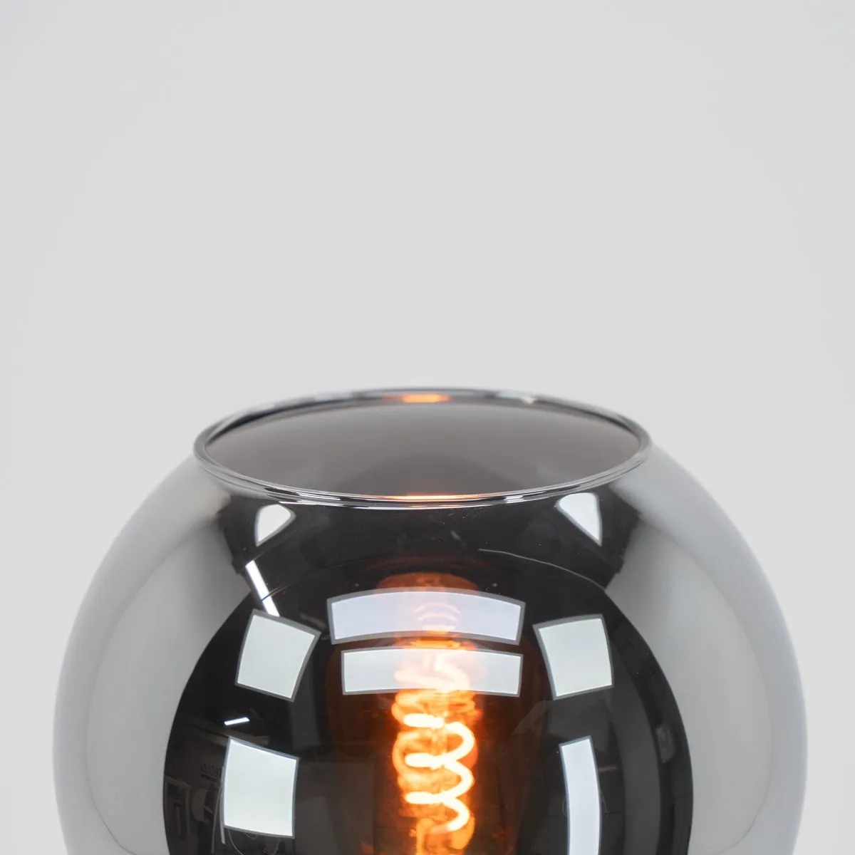 Eglo Centara Tafellamp E27 Ø16.5cm - Zwart/Smoke Glas