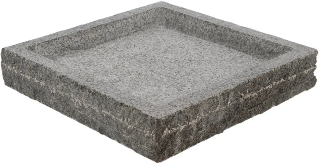 Esschert Design Vogelbad Graniet 37x37x6cm - Hangend - Grijs - afbeelding 6 van 6