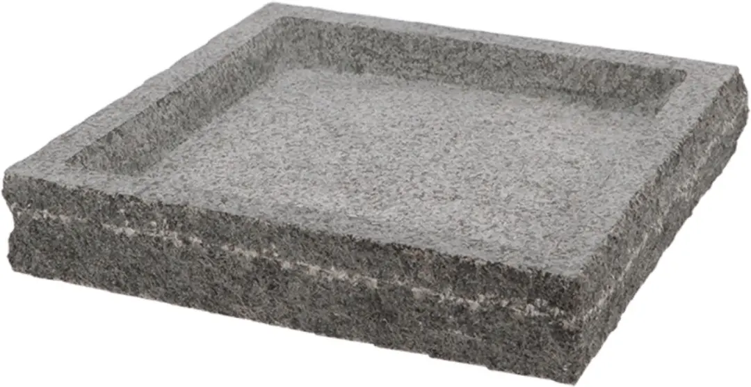 Esschert Design Vogelbad Graniet 37x37x6cm - Hangend - Grijs
