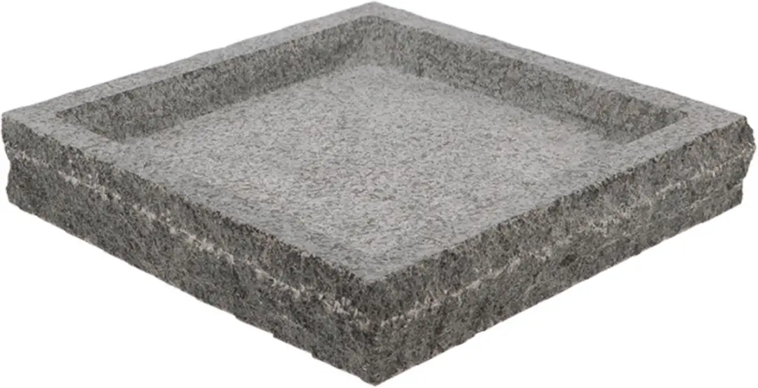 Esschert Design Vogelbad Graniet 37x37x6cm - Hangend - Grijs