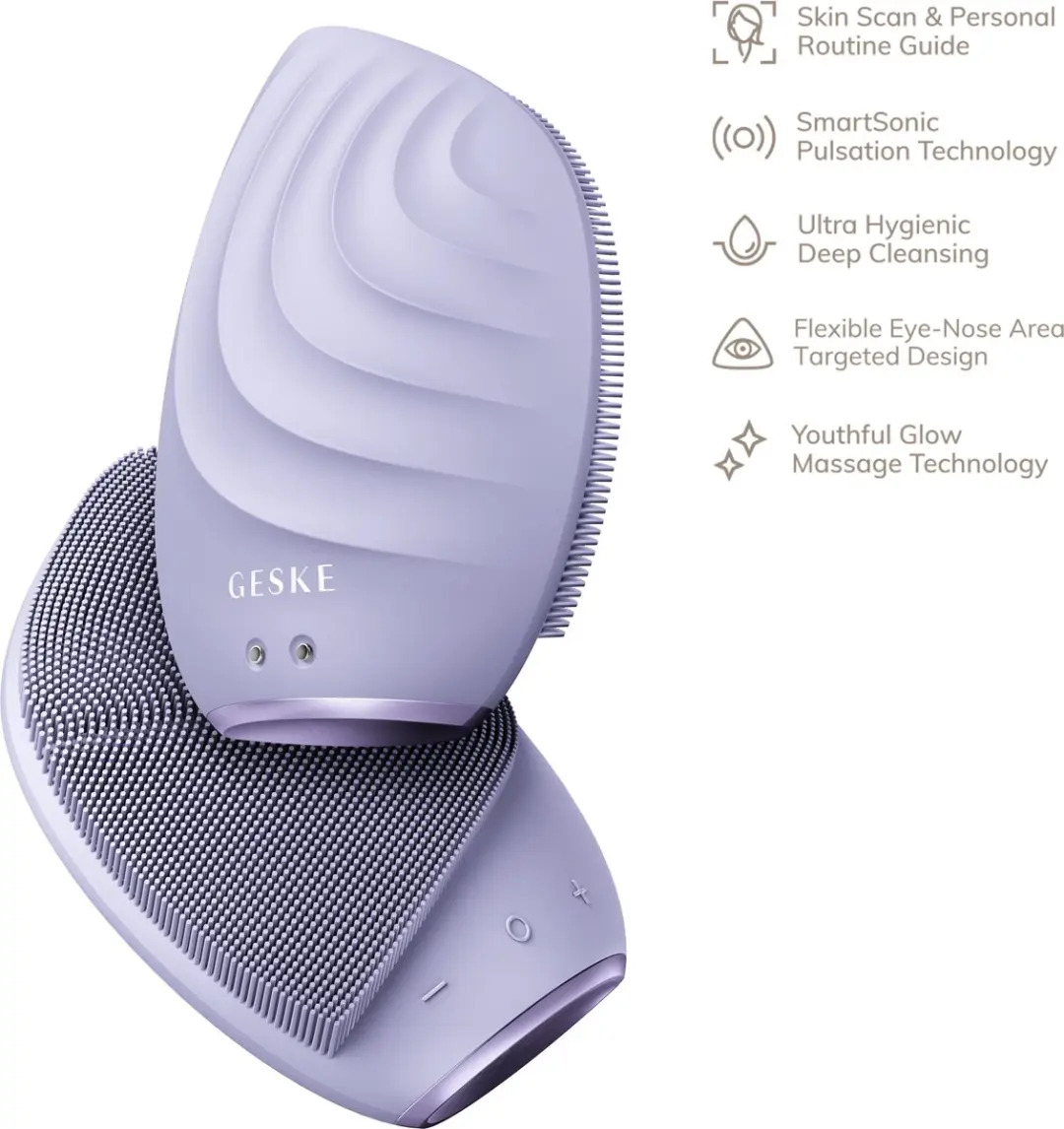 GESKE SmartAppGuided Facial Brush 5-in-1 GK000010PL01 - 14 Snelheden - Paars