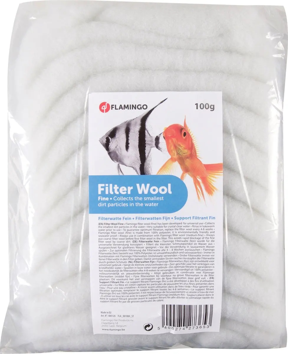 Flamingo Aquarium Filterwatten 100g