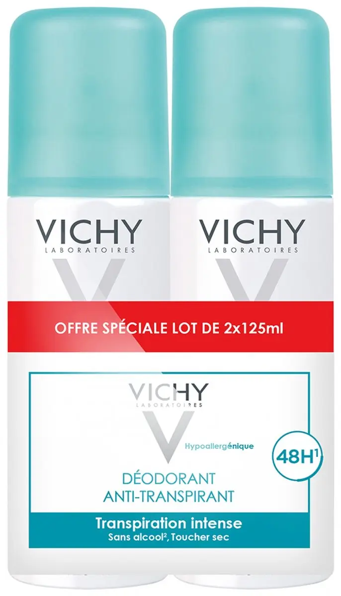 Vichy 48h Anti-Transpirant Deo Spray 250ml - 2 Stuks
