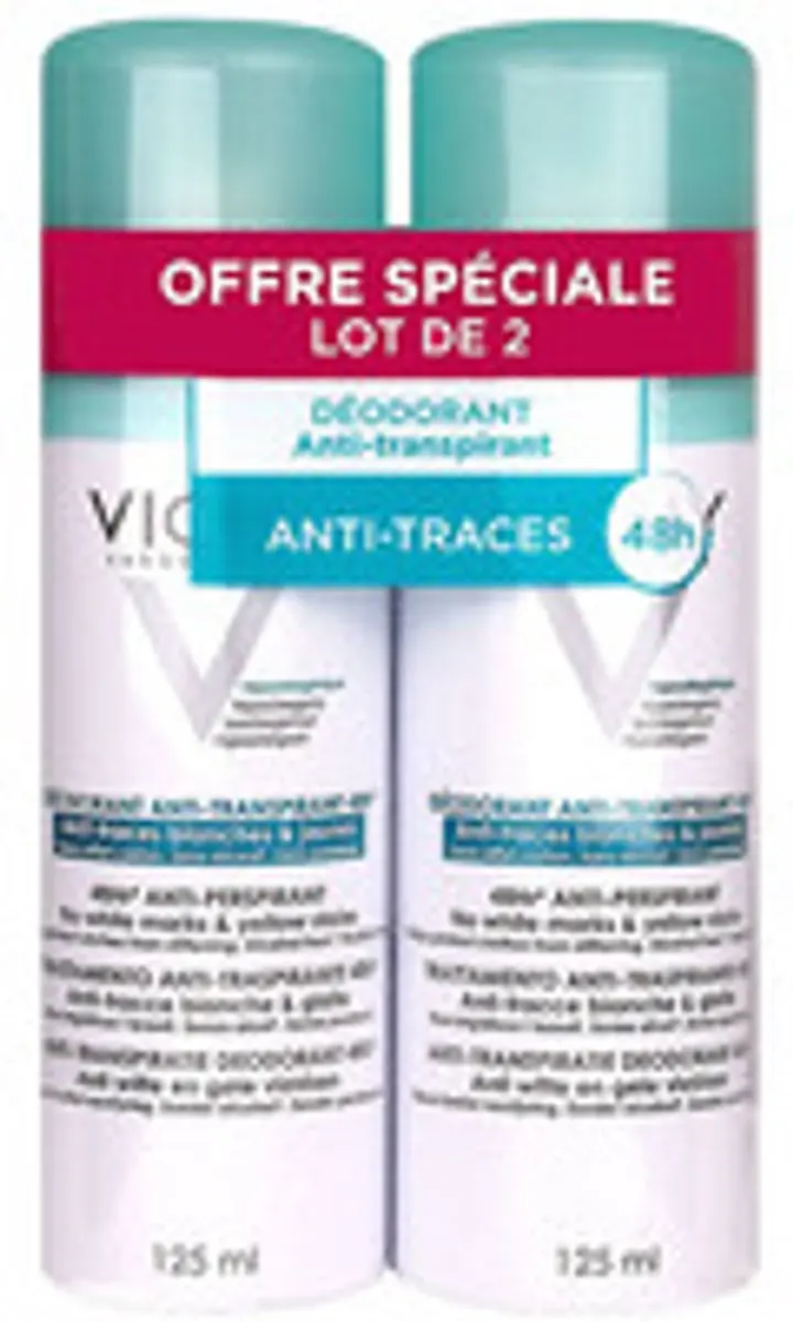 Vichy 48h Anti-Transpirant Deo Spray 250ml - 2 Stuks