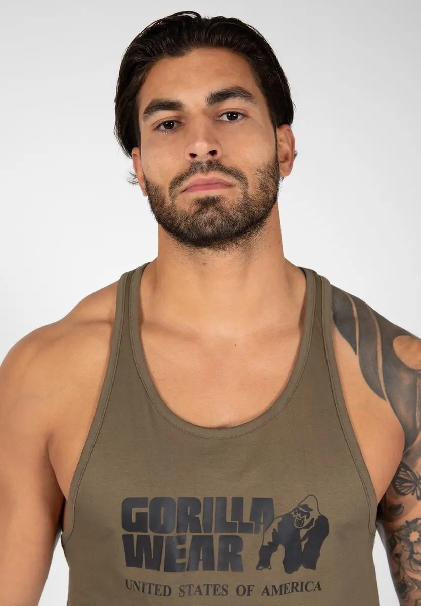 Gorilla Wear Classic Tank Top Legergroen - 2XL