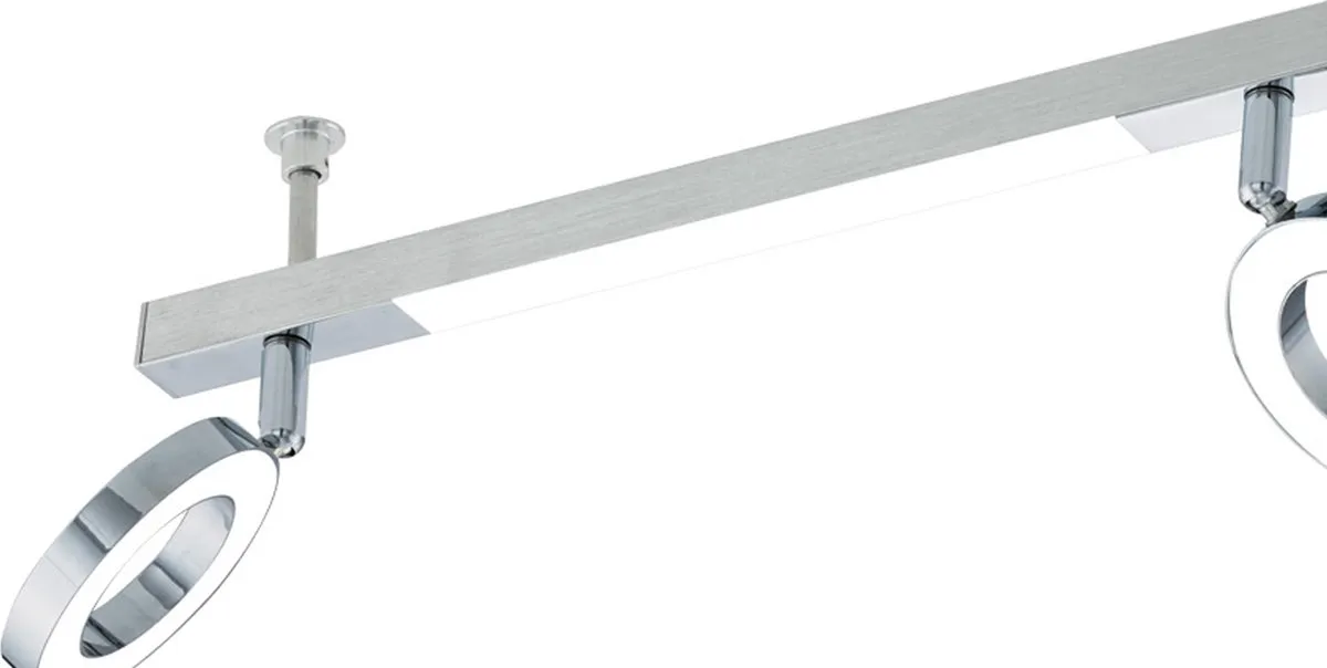 Eglo Cardillio 1 Spot 4 Lichts - Aluminium/Chroom