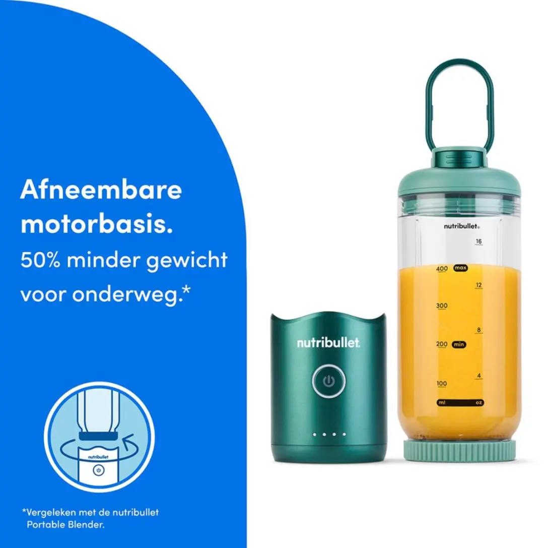 NutriBullet FLEX Draagbare Blender 590ml - Groen - afbeelding 6 van 6