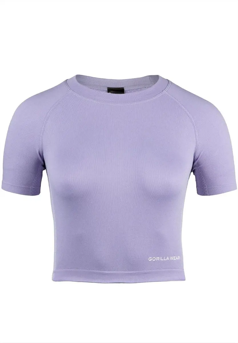 Gorilla Wear Selah Seamless Crop Top - M/L - Lila