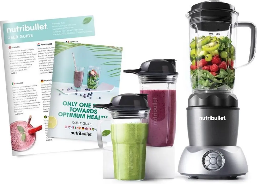 NutriBullet Select Blender 1000W - 900ml - Grijs