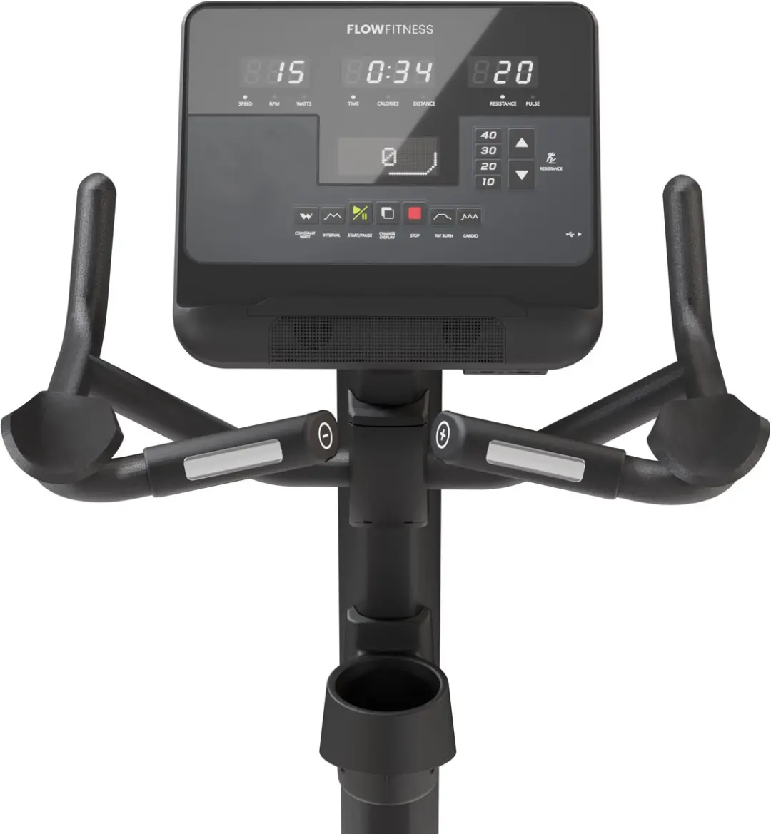 Flow Fitness Perform Pro B6i Hometrainer - Zwart
