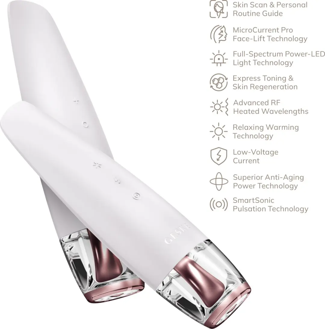 GESKE SmartAppGuided Anti-Aging Gezichtsmassageapparaat GK000039SL01 - Starlight